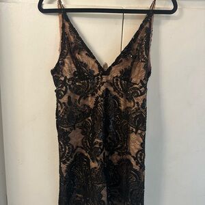 Elegant Black Lace Dress